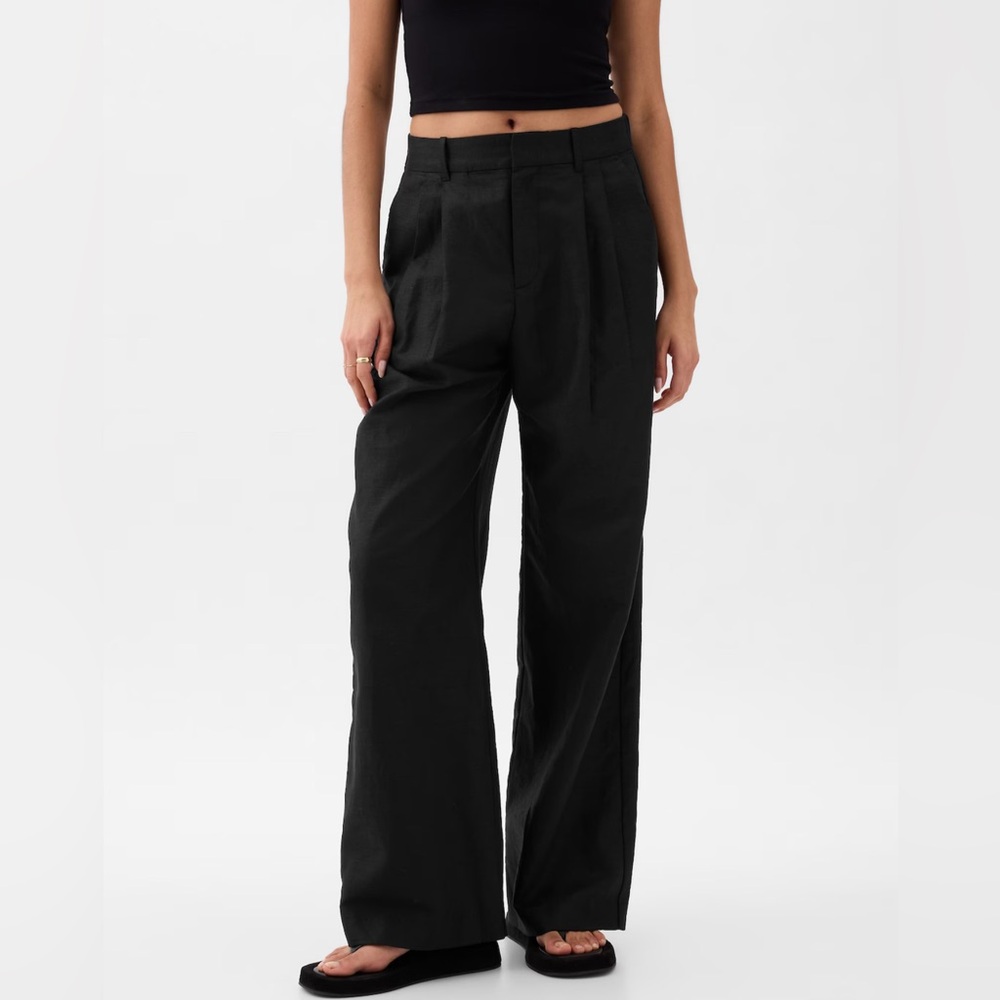 GAP Black Wide-Leg Trousers